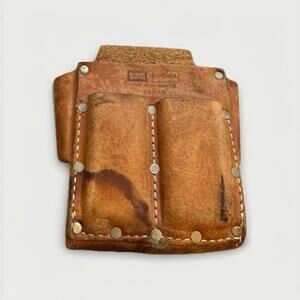 Vintage Sears Craftsman Tool Pouch 4544 For Tool Belt Top Grain Cowhide Leather
